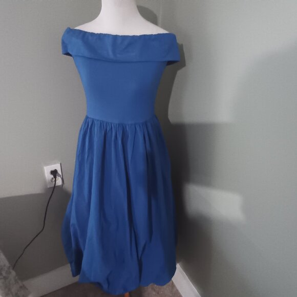 NWT Off Shoulder Bubble Dress Vintage Style S Small - Picture 10 of 11